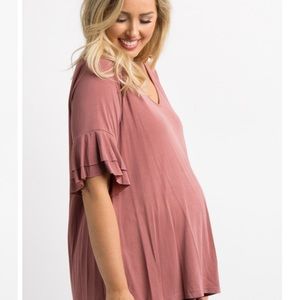 Pinkblush Tops - Pinkblush Mauve V-Neck Top Pinkblush Tops - Pinkblush Mauve V-Neck Top